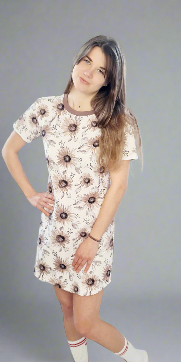 Sneaker Kleid Sonnenblume