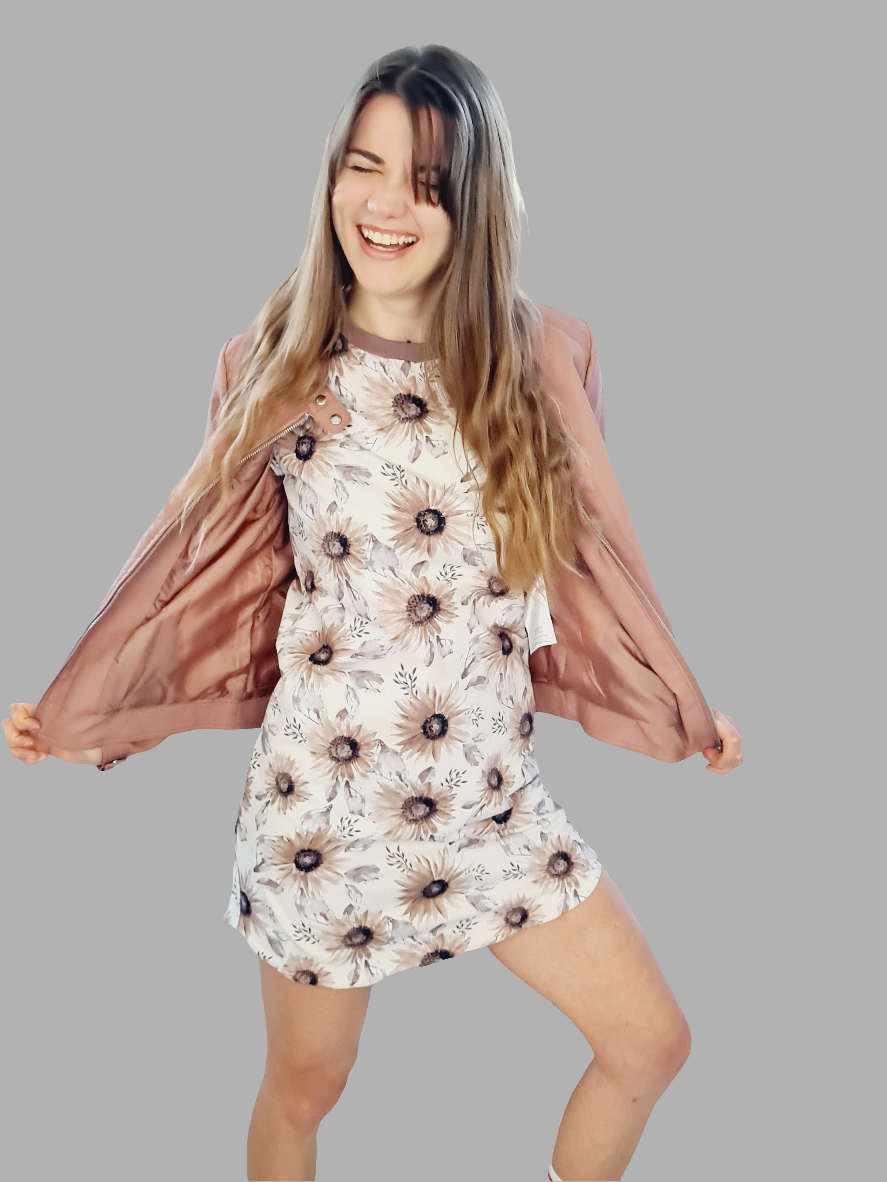 Sneaker Kleid Sonnenblume