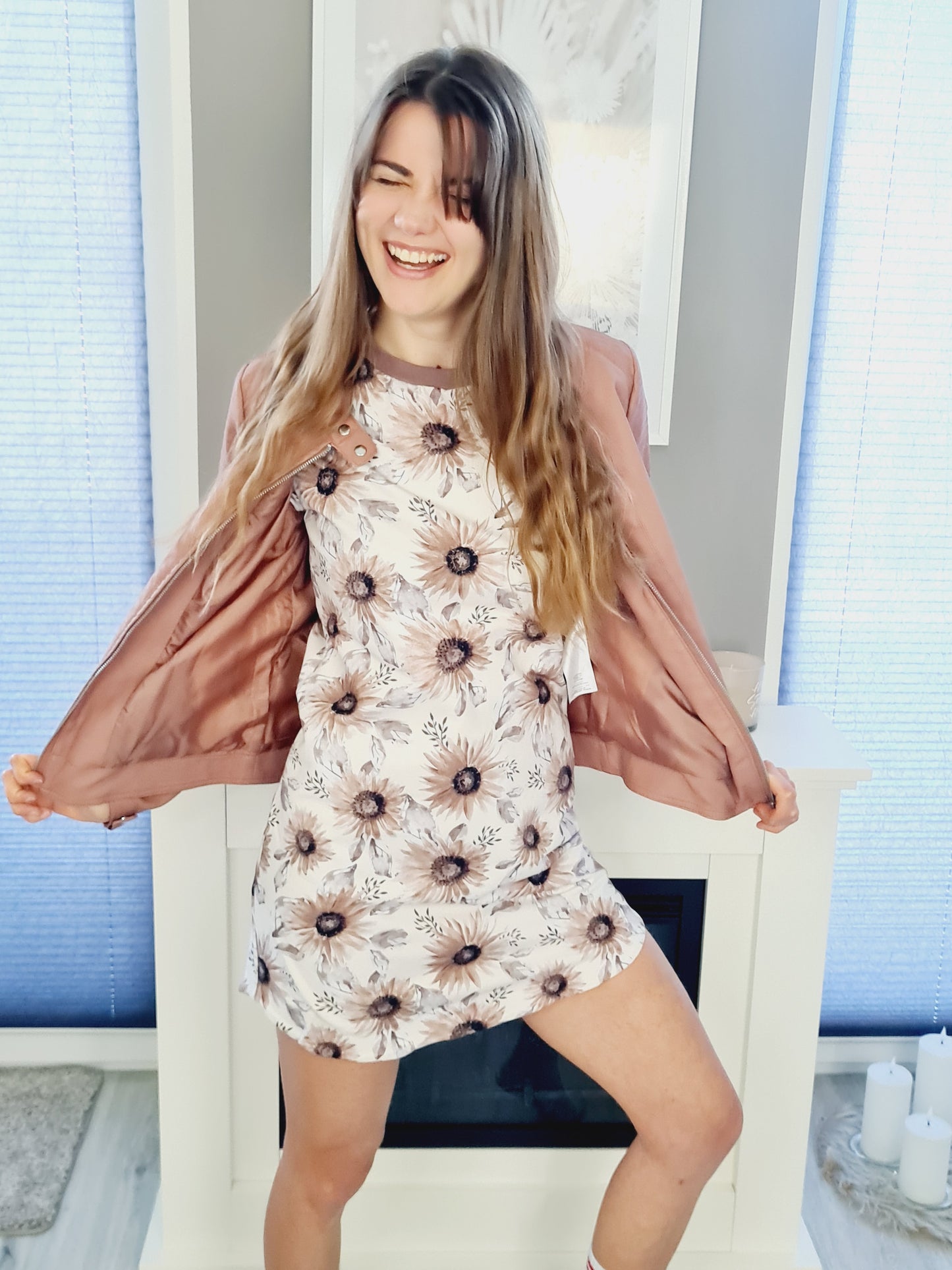 Sneaker Kleid Sonnenblume