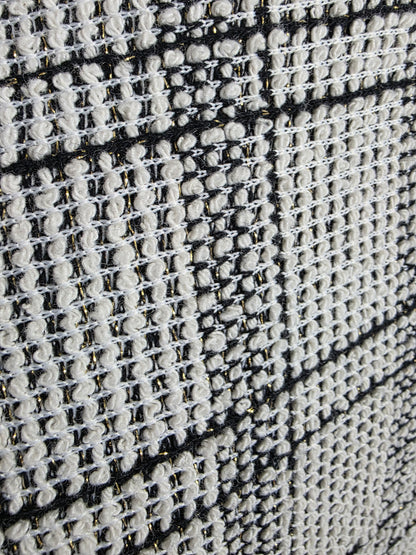 Kleid Jour Léger – Jacquard-Strick mit Goldfäden