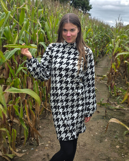 Pulloverkleid Margot Hahnentrittmuster