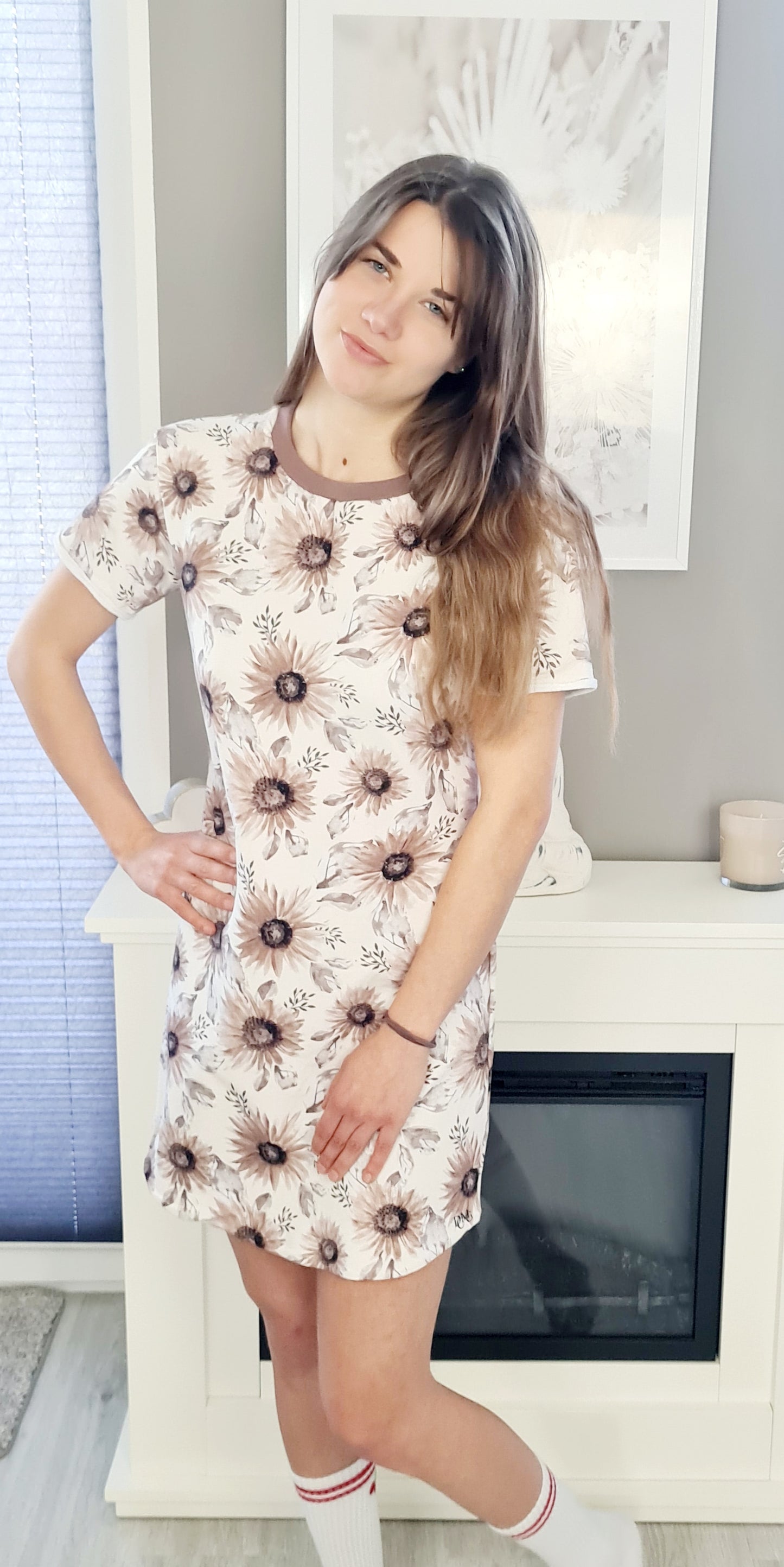 Sneaker Kleid Sonnenblume