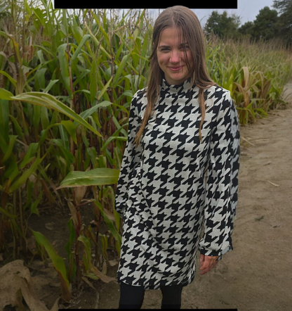 Pulloverkleid Margot Hahnentrittmuster